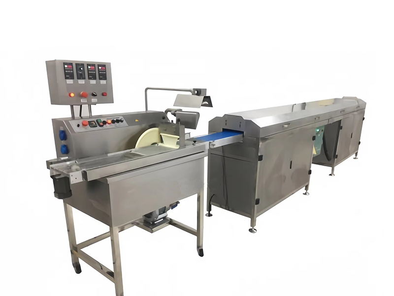 Automatic Chocolate Enrobing Line Chocolate Tempering Coating Machine With Cooling Tunnel and Conveyor
